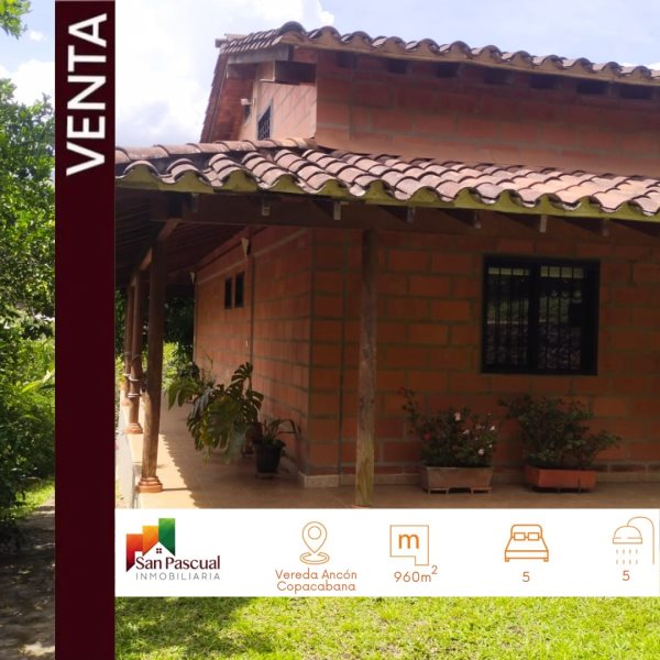 Finca disponible para Venta en Copacabana Vereda Ancón Foto numero 1